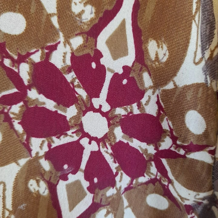 Jasmine Maxi Dress - Umber, Russet & Sandstone Bold Floral Vintage Sari - Size M/L 6 Jasmine Maxi Dress - Umber, Russet & Sandstone Bold Floral Vintage Sari - Size M/L - Image 6