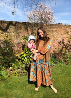 Mona Maxi Dress - Vintage Indian Sari - Emerald & Gold Graphic - Free Size -KIKIS Clothing Shop 169283926 5318887434848335 269895604973222049 n 7ce15927 13cb 4171 a158 73d8a4f7a2fa