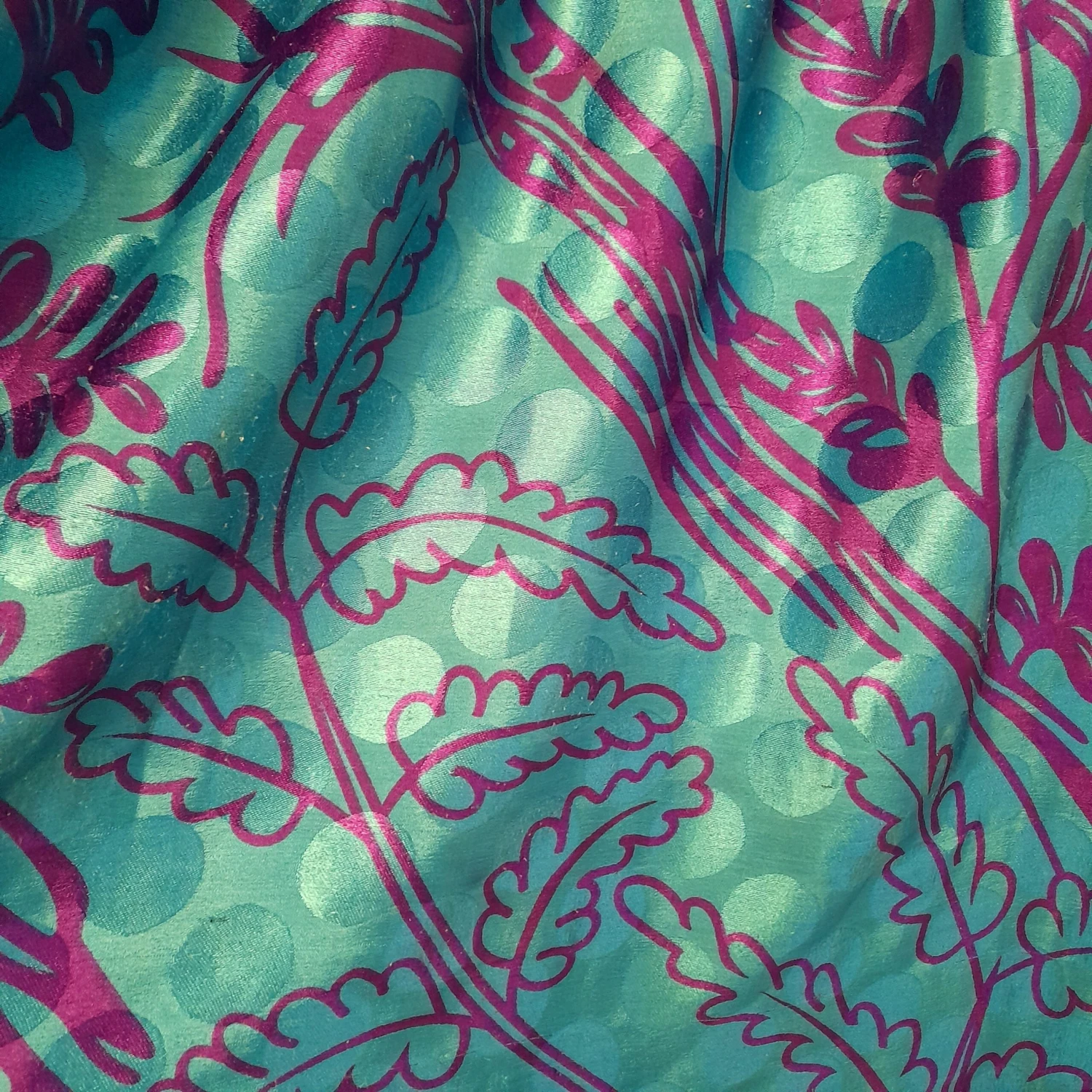 Lily Maxi Dress - Blue & Pink Shimmer Vintage Sari - Size S/M 5 Lily Maxi Dress - Blue & Pink Shimmer Vintage Sari - Size S/M - Image 5