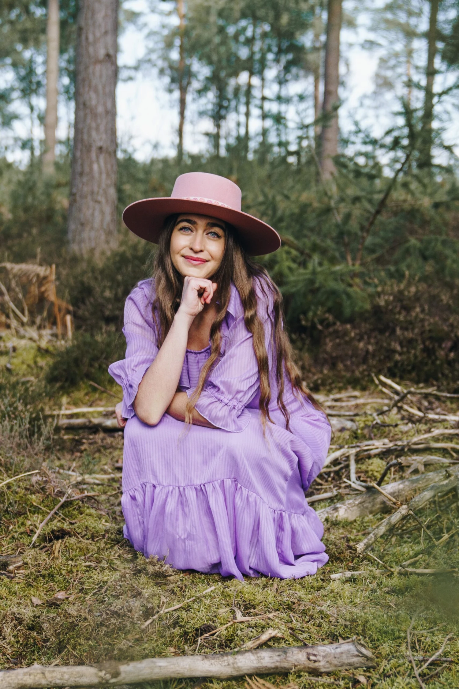 Vintage 70s Maxi Dress - Sheer Lilac - Size XS 4 Vintage 70s Maxi Dress - Sheer Lilac - Size XS - Image 4