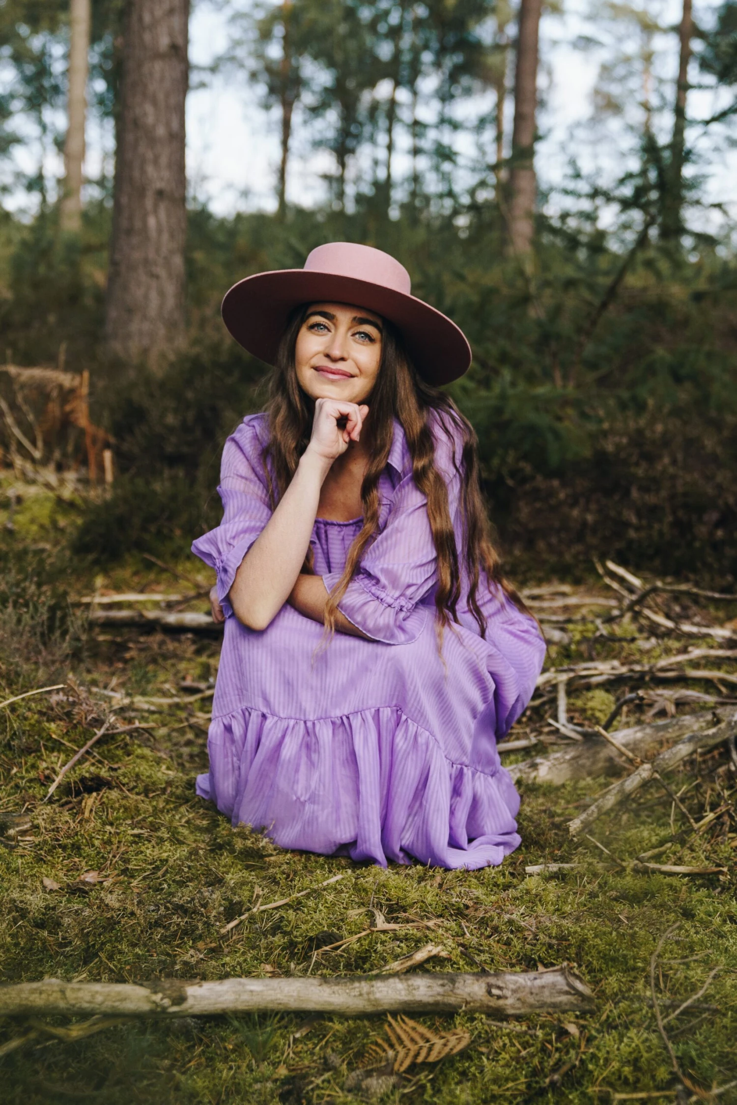 Vintage 70s Maxi Dress - Sheer Lilac - Size XS 6 Vintage 70s Maxi Dress - Sheer Lilac - Size XS - Image 6