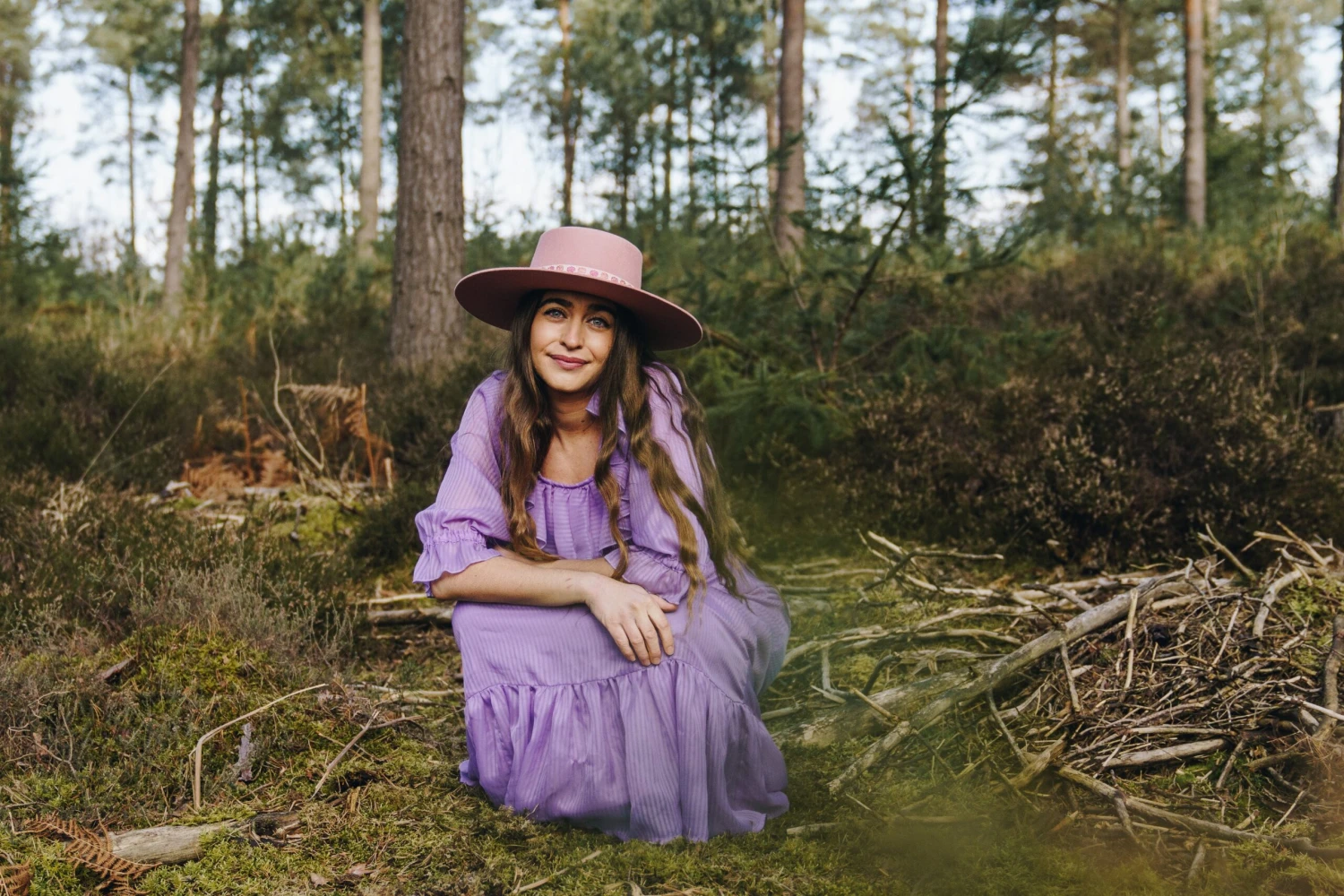 Vintage 70s Maxi Dress - Sheer Lilac - Size XS 5 Vintage 70s Maxi Dress - Sheer Lilac - Size XS - Image 5