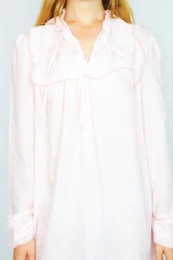 70's Vintage - Night Dress - Pale Pink- Size M/L -KIKIS Clothing Shop DSCF6351 2