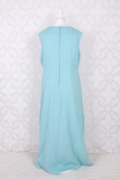Vintage Dress - Powdered Aquamarine Sparkle Maxi - Size L 7 Vintage Dress - Powdered Aquamarine Sparkle Maxi - Size L -KIKIS Clothing Shop IMG 0406 c13af57d feb6 473c b713 5dcab3612dff