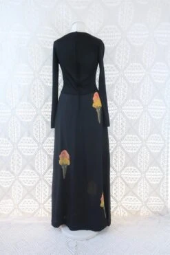 Vintage Dress - Charcoal Ice Cream Cone Print Maxi - Size XS 9 Vintage Dress - Charcoal Ice Cream Cone Print Maxi - Size XS -KIKIS Clothing Shop IMG 0528 edc73da1 759f 44e1 9336 f98096b08dbe