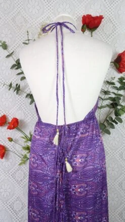 Cherry Halter-Neck Maxi Dress - Purple & Violet Paisley Floral Sari (XS - S/M) 17 Cherry Halter-Neck Maxi Dress - Purple & Violet Paisley Floral Sari (XS - S/M) -KIKIS Clothing Shop IMG 0613 e092223a ec9e 43ef 96df 2de62eba3dde