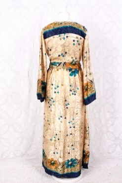 Lily Maxi Dress - Vintage Sari - Gold & Blue Shimmer - Size S/M 7 Lily Maxi Dress - Vintage Sari - Gold & Blue Shimmer - Size S/M -KIKIS Clothing Shop IMG 0770 203d1b77 a38b 4888 8c30 8874baf5731f