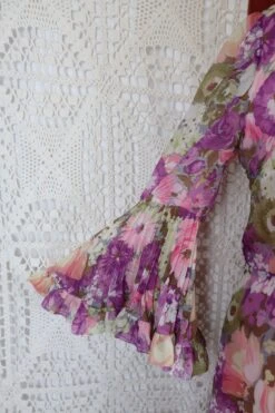Vintage 70’s Dress - Powder Lilac Bell Sleeve Maxi - Size S/M -KIKIS Clothing Shop IMG 1161 49089489 9780 4d1b a3be fa46c849eb83