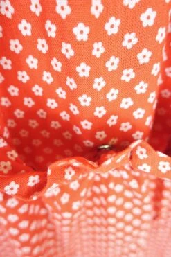 70's Vintage - Floral Pinafore Dress - Red & White - Size S/M -KIKIS Clothing Shop IMG 1440x b4479311 ba54 4074 b3a9 4bea3aa171ec