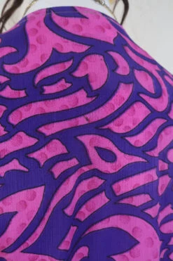 Sylvia Wrap Dress - Violet And French Rose Flora - Vintage Sari - Size M/L 7 Sylvia Wrap Dress - Violet And French Rose Flora - Vintage Sari - Size M/L -KIKIS Clothing Shop IMG 2533