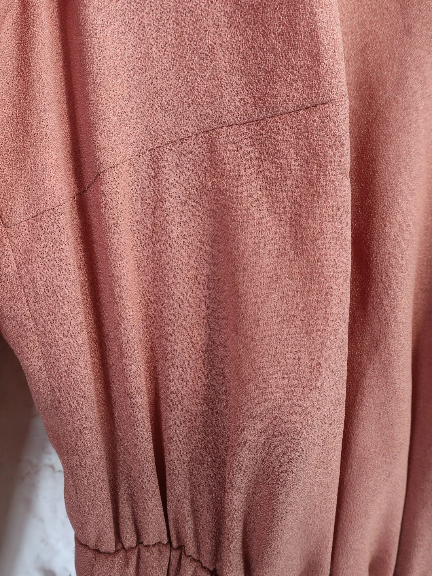 SALE Dark Dusty Pink Lace V Neck Dress - Size S/M 4 SALE Dark Dusty Pink Lace V Neck Dress - Size S/M - Image 4