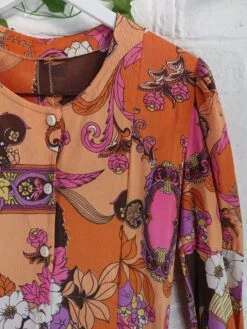 SALE 70's Floral Panel Maxi Dress - Size S/M -KIKIS Clothing Shop IMG 3466 e8516b46 e8b3 4f64 8fbf 78ed252cda3a