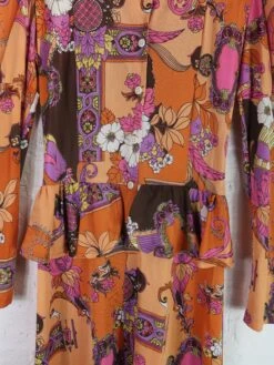 SALE 70's Floral Panel Maxi Dress - Size S/M -KIKIS Clothing Shop IMG 3467 3b8b7195 8c56 4920 b874 25346efe9878