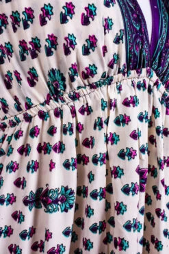 Cherry Mini Halter Dress - Cream Purple & Pink Vintage Sari (Free Size) -KIKIS Clothing Shop IMG 4587 6ce22375 b323 48c5 9088 6c9ab71f22fc