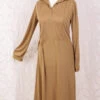 Vintage Dress - Tan Sand - Size S