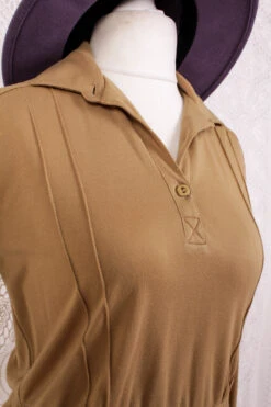 Vintage Dress - Tan Sand - Size S -KIKIS Clothing Shop IMG 4992 83d15102 6204 420b b513 7f60286faf61