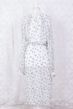 Vintage Dress - Sheer Snow & Aegean - Size L -KIKIS Clothing Shop IMG 5017 a2fc3811 5f41 447b 9c2f 28cc679093bf
