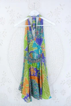 Sydney Mini Halter Dress - Safari Coral Floral - Vintage Sari - XS 5 Sydney Mini Halter Dress - Safari Coral Floral - Vintage Sari - XS -KIKIS Clothing Shop IMG 5387 a348a9e7 da86 448b 94f9 289153ec9916