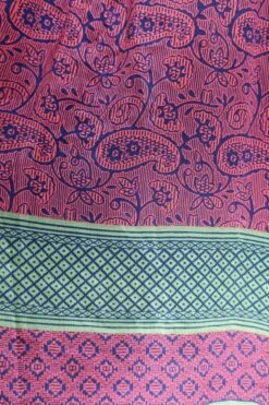 Mona Maxi Dress - Vintage Indian Sari - Navy Pink & Green Paisley - Free Size -KIKIS Clothing Shop IMG 5459 8ac97515 be9b 42fa a23d eb92a3c8765c