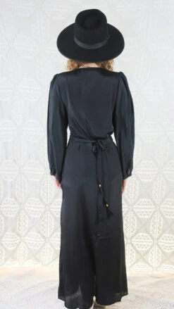 Khroma Lola Wrap Dress - Vampy Black -KIKIS Clothing Shop IMG 5525b fabeafcc 5bb6 441e b197 d9eff53e62ad