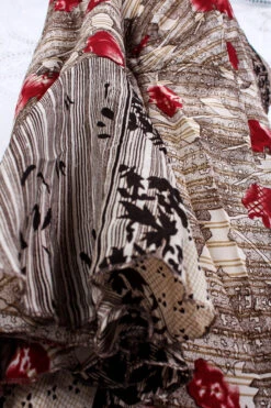 SALE Sylvia Wrap Dress - Vintage Indian Sari - Cream, Hickory & Ruby Floral (S To M/L) 7 SALE Sylvia Wrap Dress - Vintage Indian Sari - Cream, Hickory & Ruby Floral (S To M/L) -KIKIS Clothing Shop IMG 5627 d61a7752 3d99 42fc a707 2aa8e31c0869