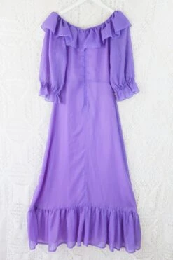 Vintage 70s Maxi Dress - Sheer Lilac - Size XS 18 Vintage 70s Maxi Dress - Sheer Lilac - Size XS -KIKIS Clothing Shop IMG 5657 e4c05523 69b9 42b4 a063 bb7843699f5b