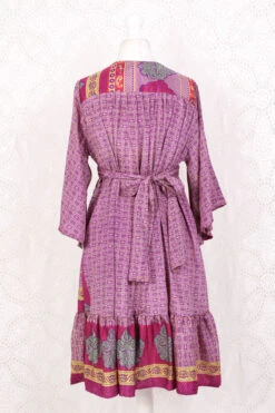 Lunar Mini Dress - Vintage Indian Sari - Deep Purple & Ivory Tile Print - Free Size M/L 8 Lunar Mini Dress - Vintage Indian Sari - Deep Purple & Ivory Tile Print - Free Size M/L -KIKIS Clothing Shop IMG 5865 0bd01603 e1b1 4ed9 a8e3 71c95b04eb27
