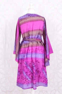 Gemini Bell Sleeve Midi Kimono/Dress - Sheer Orchid & Lilac Floral Vintage Sari - Size M/L 10 Gemini Bell Sleeve Midi Kimono/Dress - Sheer Orchid & Lilac Floral Vintage Sari - Size M/L -KIKIS Clothing Shop IMG 6300 0804c413 350b 467c 81bd 37516d35438b