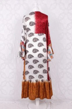 SALE Sylvia Wrap Dress - Vintage Indian Sari - Ivory & Crimson Shimmer (XS - S) 8 SALE Sylvia Wrap Dress - Vintage Indian Sari - Ivory & Crimson Shimmer (XS - S) -KIKIS Clothing Shop IMG 7944 53c1760a ef85 499c aab6 1c7e51ddefdc
