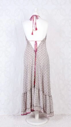 Blossom Halter-Neck Maxi Dress - Cream, Peach & Pink Sari (Free Size) 7 Blossom Halter-Neck Maxi Dress - Cream, Peach & Pink Sari (Free Size) -KIKIS Clothing Shop IMG 7968b 1b059ba2 6563 41f0 ac85 44aa26a44d47