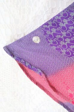 Sydney Mini Halter Dress - Purple Embroidered Vintage Indian Sari - XS - M -KIKIS Clothing Shop IMG 8169 2