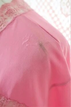 Vintage Ballet Pink Sheer Lacy Nighty Dress - Size M/L -KIKIS Clothing Shop IMG 8190