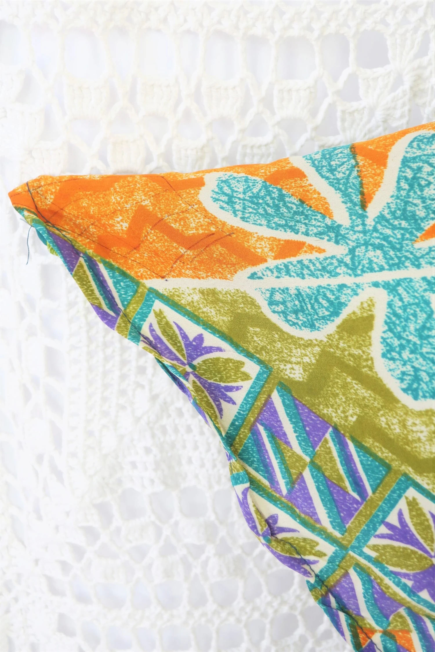 Sydney Mini Halter Dress - Jade & Violet Vintage Indian Sari - XS - M 3 Sydney Mini Halter Dress - Jade & Violet Vintage Indian Sari - XS - M - Image 3