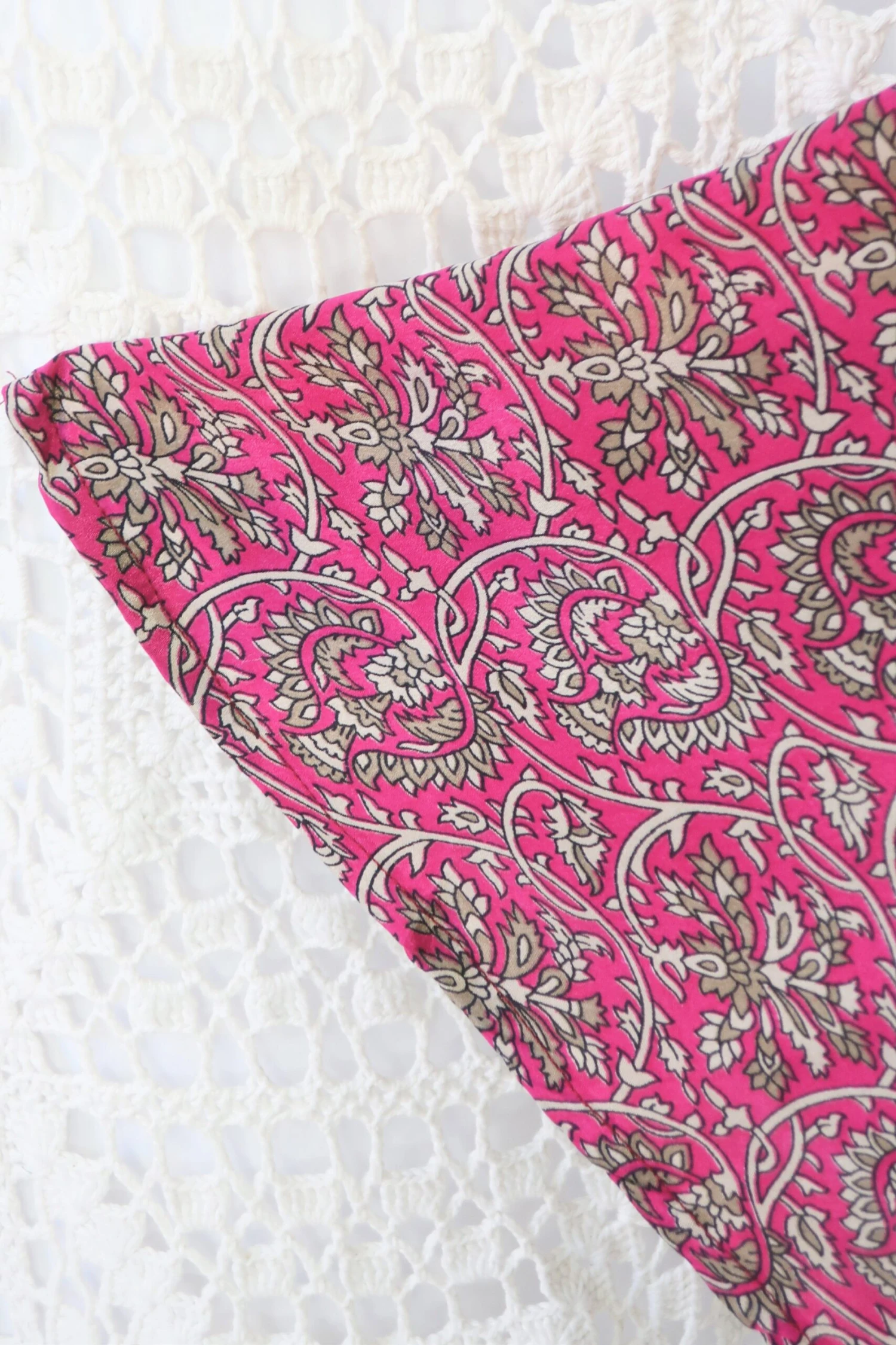 SALE Sydney Mini Halter Dress - Pink & Pewter Vintage Indian Sari - XS - M 3 SALE Sydney Mini Halter Dress - Pink & Pewter Vintage Indian Sari - XS - M - Image 3