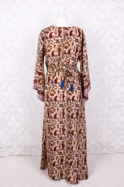 Jasmine Maxi Dress - Umber, Russet & Sandstone Bold Floral Vintage Sari - Size M/L 13 Jasmine Maxi Dress - Umber, Russet & Sandstone Bold Floral Vintage Sari - Size M/L -KIKIS Clothing Shop IMG 8747 8933f494 45fe 4a66 86bb b4388b9b5487