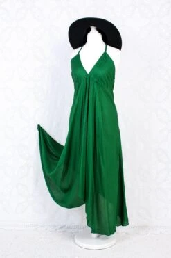 Khroma Medusa Midi Halter Dress - Forest Green - Free Size -KIKIS Clothing Shop IMG 9499 025714db 6574 4d04 8536 10caf68d6166