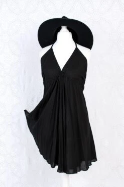 Khroma Medusa Mini Halter Dress - Jet Black - Free Size -KIKIS Clothing Shop IMG 9572 a303a1c8 8680 42fb aa39 39710db51a07