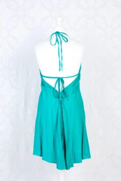 Khroma Medusa Mini Halter Dress - Teal Blue/Green - Free Size 12 Khroma Medusa Mini Halter Dress - Teal Blue/Green - Free Size -KIKIS Clothing Shop IMG 9592
