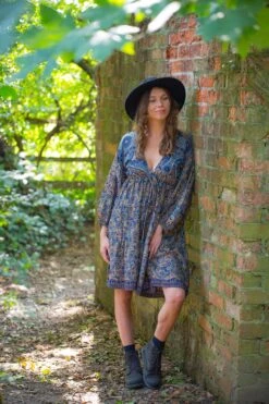 Gypsophila Mini Dress - Vintage Indian Sari - Sheer Seafoam Green - M/L -KIKIS Clothing Shop SeptAAAJudeMoney 168 f5a49b60 ccd6 426d add4 7de5b83a570b