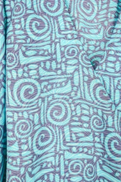 Lola Long Wrap Dress - Blue Topaz & Mauve Spirals - Vintage Indian Sari - Size S/M 7 Lola Long Wrap Dress - Blue Topaz & Mauve Spirals - Vintage Indian Sari - Size S/M -KIKIS Clothing Shop bohemian hippie wrap wraparound mini dress balloon sleeves indian recycled silk sari all about audrey 129