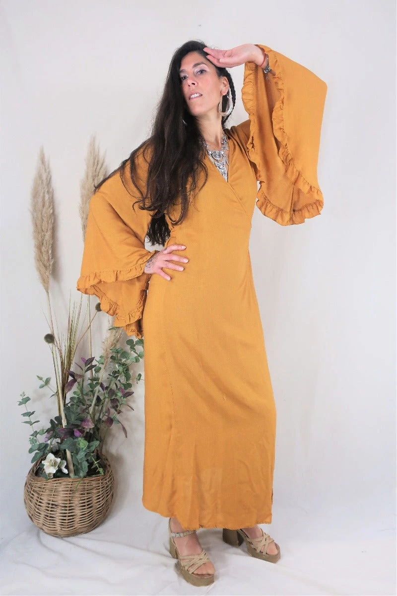 Khroma Venus Maxi Dress - Mustard Yellow 1 Khroma Venus Maxi Dress - Mustard Yellow