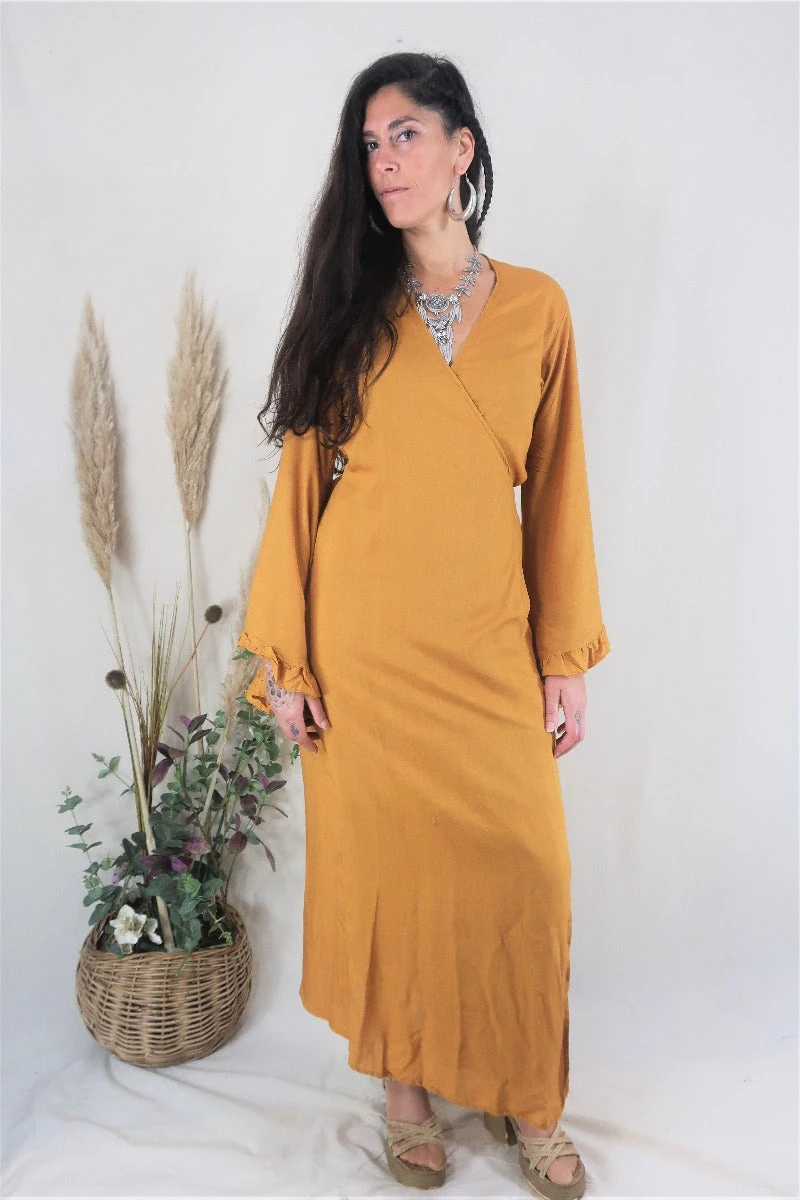 Khroma Venus Maxi Dress - Mustard Yellow 3 Khroma Venus Maxi Dress - Mustard Yellow - Image 3