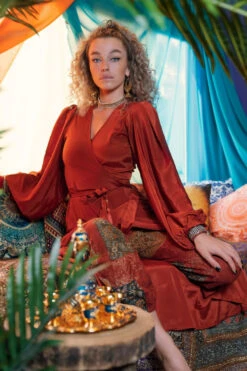 Khroma Lola Wrap Dress - Chili Red -KIKIS Clothing Shop ef4ad9f7 1b01 4bc9 9f9f 84a1d3940513