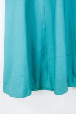 Vintage Notched Collar Maxi Dress - Dark Sage Green - Size XXS/XS -KIKIS Clothing Shop genuine 1970s vintage clothing boho slow fashion upcycled hippie clothing sourced by all about audrey 103