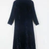Vintage Velvet Maxi Dress - Gothic Black Jacquard - Size S/M