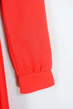 Vintage Dagger Collar Maxi Dress - Vivid Red - Size XS/S -KIKIS Clothing Shop genuine 1970s vintage clothing boho slow fashion upcycled hippie clothing sourced by all about audrey 183