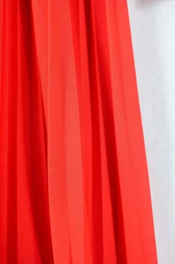 Vintage Dagger Collar Maxi Dress - Vivid Red - Size XS/S -KIKIS Clothing Shop genuine 1970s vintage clothing boho slow fashion upcycled hippie clothing sourced by all about audrey 184