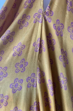 Athena Maxi Dress - Vintage Sari - Honey Yellow Daisy Meadow Floral - S - L/XL 9 Athena Maxi Dress - Vintage Sari - Honey Yellow Daisy Meadow Floral - S - L/XL -KIKIS Clothing Shop image 036d08ec a711 4059 a658 a68010a4868e