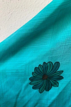 Athena Maxi Dress - Vintage Sari - Tonal Turquoise Floral - XS - L/XL 8 Athena Maxi Dress - Vintage Sari - Tonal Turquoise Floral - XS - L/XL -KIKIS Clothing Shop image 0c67fc93 f7c1 4f3f 85fd edcc63b83089