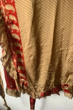 Venus Vintage Sari Midi Dress - Bronze & Crimson Abstract Rococo - Size M/L 8 Venus Vintage Sari Midi Dress - Bronze & Crimson Abstract Rococo - Size M/L -KIKIS Clothing Shop image 0da3fa67 d591 4e31 80d9 283700f790e3